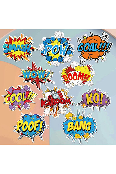 Choice MULTI 20Pcs Hero Themed Party Decorations Fun Hero Theme Photo Booth P...