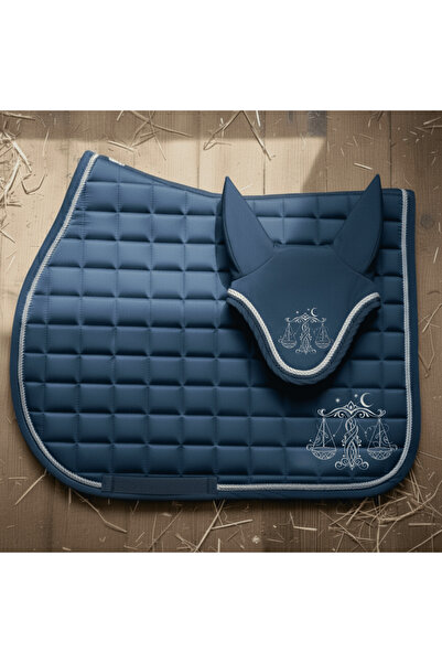 ATEX BİNİCİLİK Terazi Burcu Temalı Eyer Altı ve Kulaklık Seti ♎