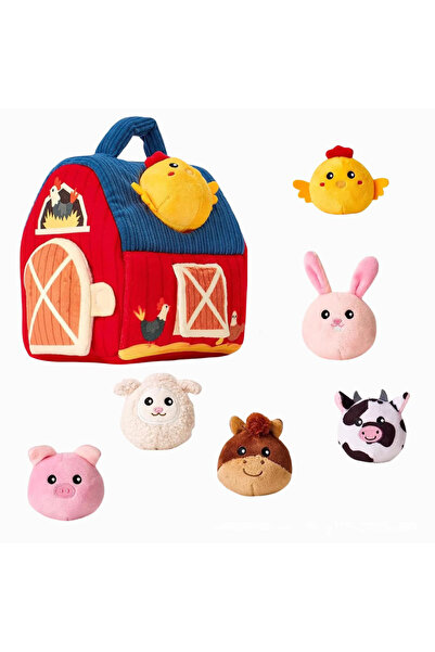 Choice ألعاب مزرعة للأطفال من 6 إلى 12 شهرًا - حظيرة مفاجآت، حيوانات مزرعة مح...