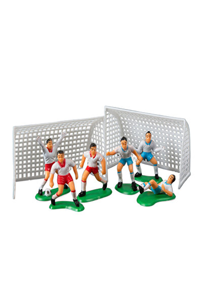 Choice Multicolor Soccer Ball Goal Player Figurine Cake Toppers Football Cake...