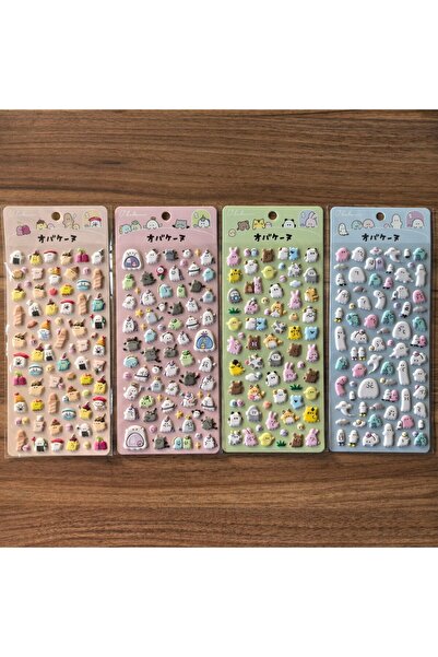 Choice 4 أوراق من ملصقات أوباكينو الصغيرة اللطيفة (4 أوراق) - ديكور شخصيات كر...