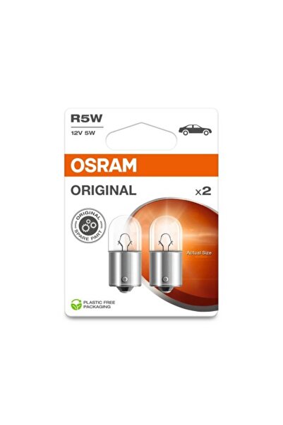 ams-OSRAM Set 2 Becuri 12V R5W Original Blister Osram