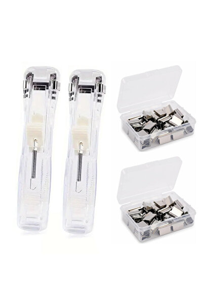 Choice دباسة ورقية شفافة مزودة بـ 100 مشبك، دباسة ورقية حديثة للمكتب