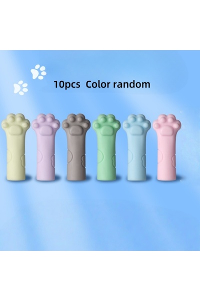 Choice Cat Paws 10Pcs 10 Cartoon Cat Paw Pencil Caps, Protective Covers with ...
