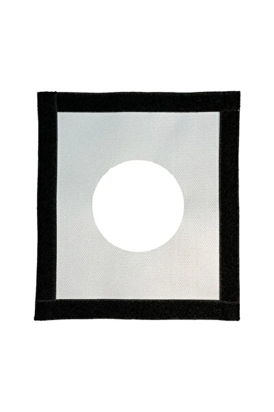 Choice Light Grey 9" x 8" Hot Tent Stove Jack with Rain Flap - Flame-Retardan...