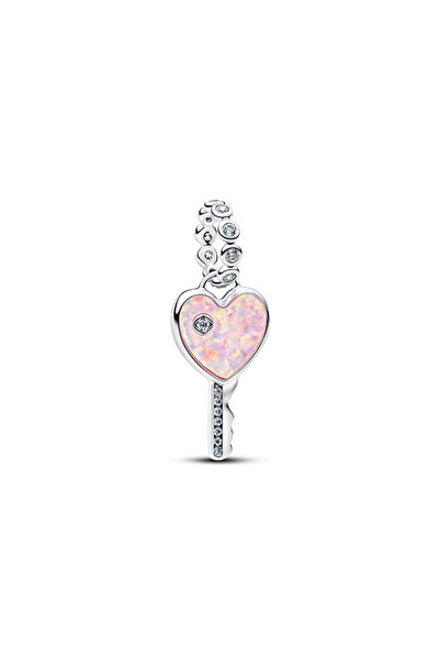 Pandora Işıltılı Kalp Anahtar Sallantılı Charm