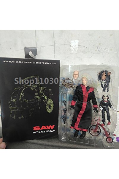 choice2 مجسم أسود مع صندوق من إنتاج شركة نيكا تويز، مجسم شخصية منشار، مجسم شخ...