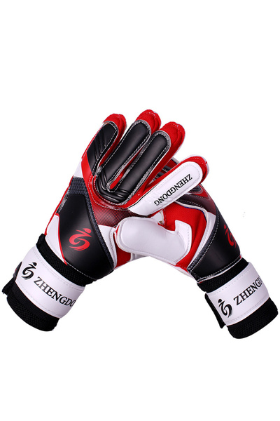Choice Red Youth 8 Youth Padded Football Gloves Flexible Grip Palm Soccer Lin...