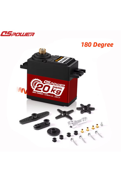 Choice سيرفو DSpower 20/30 كجم، مقاوم للماء، ذو تروس معدنية، بوزن 20 كجم، ودو...