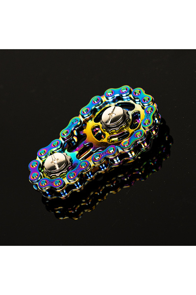 Choice لعبة سبينر الأصابع على شكل سلسلة دراجة بألوان زاهية، لعبة صامتة مصنوعة...