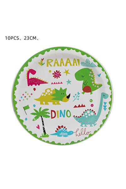 Choice 10pcs 9inch plates Dinosaurs Birthday Party Decoration Paper Cups Plat...