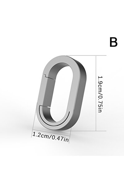 Choice حلقة مفاتيح صغيرة من سبائك التيتانيوم، مشبك توصيل، حلقة مساعدة عالمية،...