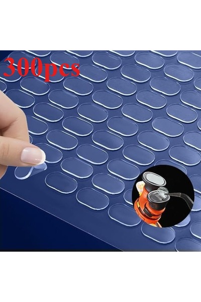 Choice 300pcs 300pcs Transparent Double-Sided Tape Pads - Non-Marking, Anti-S...