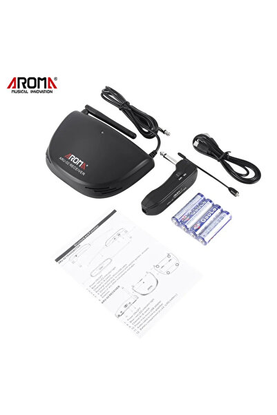 Choice ARU-02 Aroma ARU-02 UHF Guitar Wireless System Transmitter Receiver Re...