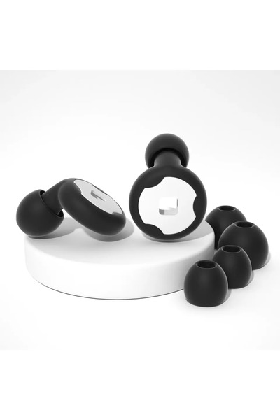 Choice سدادات أذن جديدة سوداء اللون مزودة بفلتر حلقي من السيليكون لتقليل الضو...