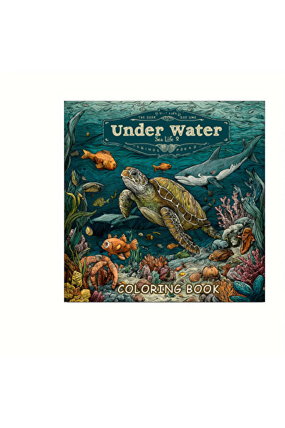 Choice Style 1 28 Pages Original Underwater Sea Life Coloring Book for Adult ...