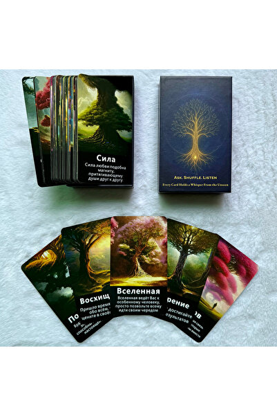 Choice بطاقات أوراكل شجرة الروح الروسية D685، بطاقات التارو الروسية، مجموعة أ...