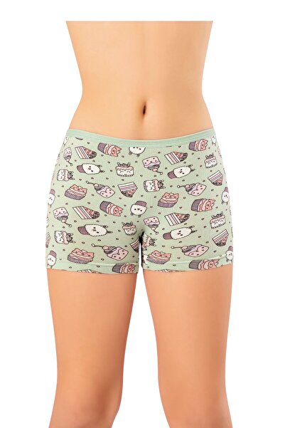 Arseno Κοριτσίστικα χτενισμένα βαμβακερά σορτς με στάμπα, συσκευασία 6 τεμαχί...