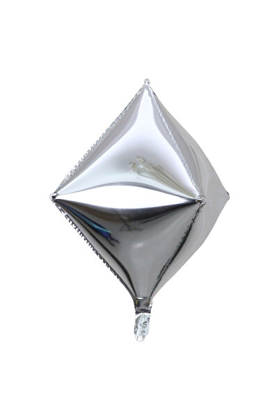 Choice Other 6 Pieces 6-Pack Party Balloons, Diamond-Shaped Silver Balloons, ...
