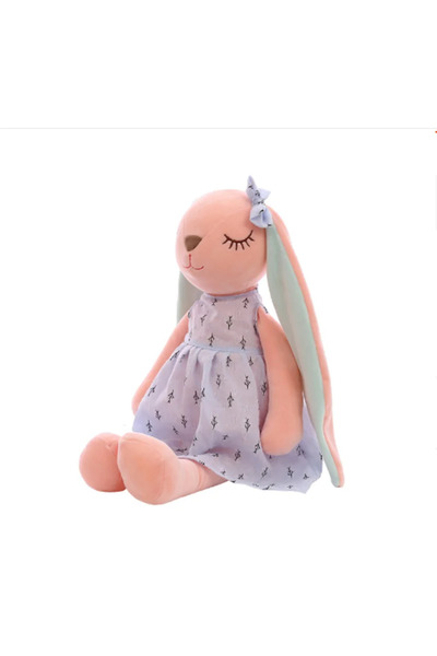 Choice دمية أرنب زرقاء لطيفة بطول 35 سم (14 بوصة) من Soothing Rabbit Doll، دم...
