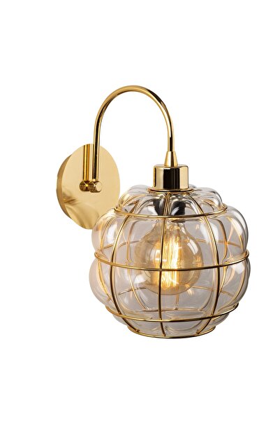 AmberLED إضاءة معلقة فردية حديثة مطلية بالذهب متوافقة مع E27 للمدخل وغرفة الم...