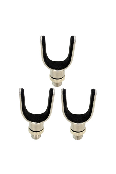 HIRISI 3Pcs 2/3/4Pcs Carp Fishing Stainless Steel Rod Pod Rest Head U-Shaped ...