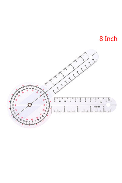 choice2 8Inch Hot 6/8 Inch Goniometer Rule Medical Ruler Calibrated Orthopedi...