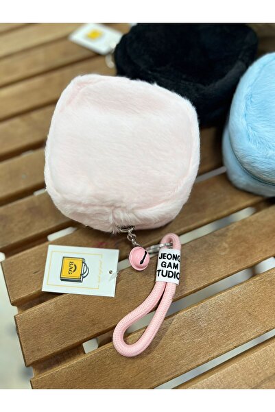 EyER Shoping Breloc portofel de pluș roz
