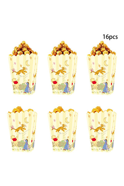 Miniso 13x6x4cm 16pcs 12/16/24pcs Disney Winnie the Pooh Out Popcorn Box，Winn...