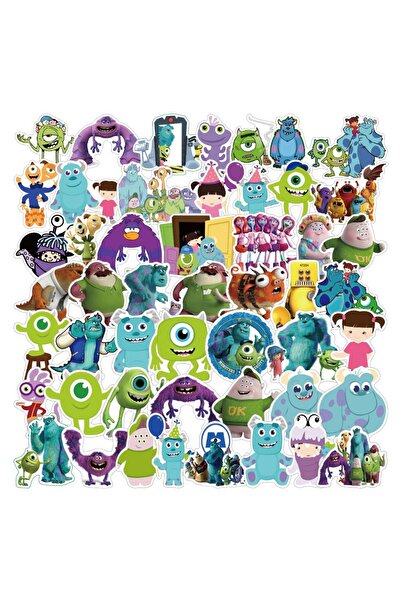 Choice QT-235 50 قطعة ملصقات كرتونية من جامعة الوحوش، ملصقات جرافيتي للحقائب ...