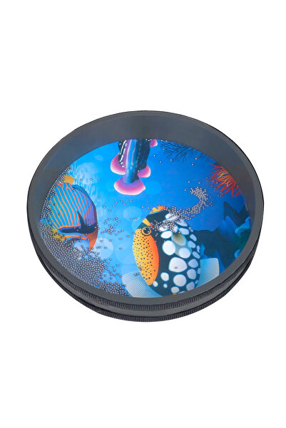 Choice Blue Orff 10 Inch Tambourine Hand Drums Wooden Handheld Tambourine Blu...