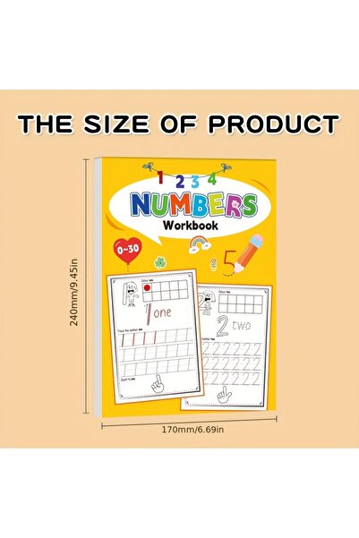 Choice Number 0-30 Practice Book for Numbers 0-30 Drawing Book Pen Control Ca...