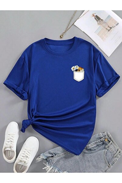 Gollinger تي شيرت للأطفال مطبوع عليه زهور