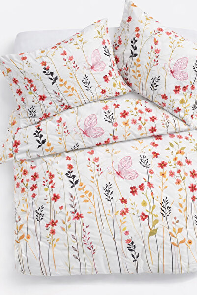 İQON Комплект спално бельо за двойно легло Garden White SETÇİFT