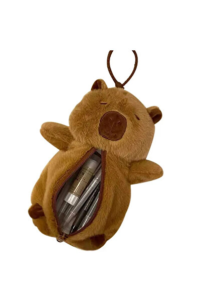 Choice 1pcs Creative Plush Capybara Pen Bag Large Capacity Pencil Case Multif...