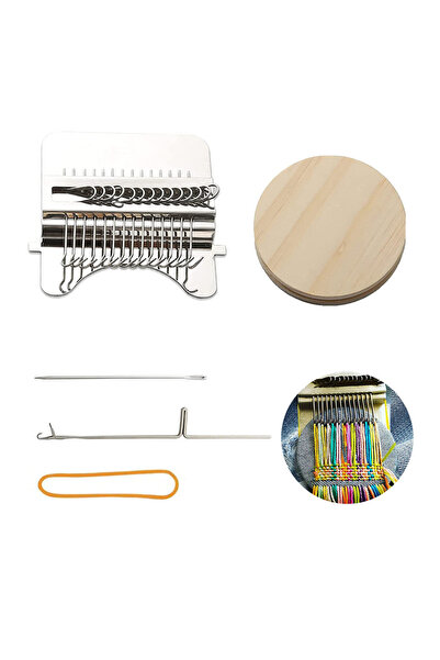 Choice نول حياكة صغير، آلة نسيج خشبية تقليدية، سهلة الاستخدام، لعبة حياكة يدوية.