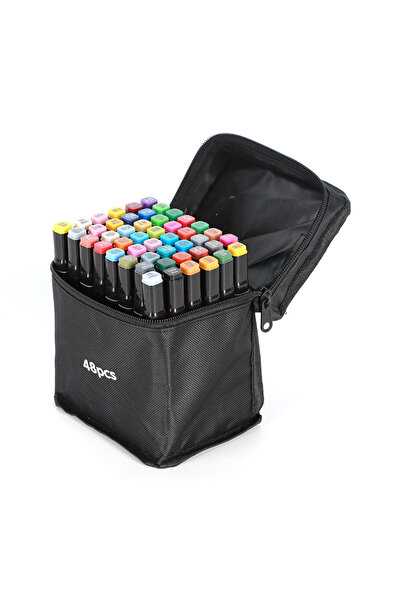 Choice مجموعة أقلام تلوين فنية برأسين، 48 لونًا (من 24 إلى 168 لونًا)، أقلام ...