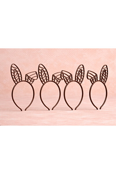 MİR STORE 4-Piece Rabbit Ear Crown – 3D Printing Bunny Ear Crown
