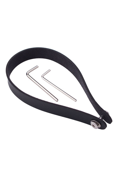 Choice حزام سحب جلدي أبيض لحامل أمامي لدراجة برومبتون، مزود بحبل تحرير سريع