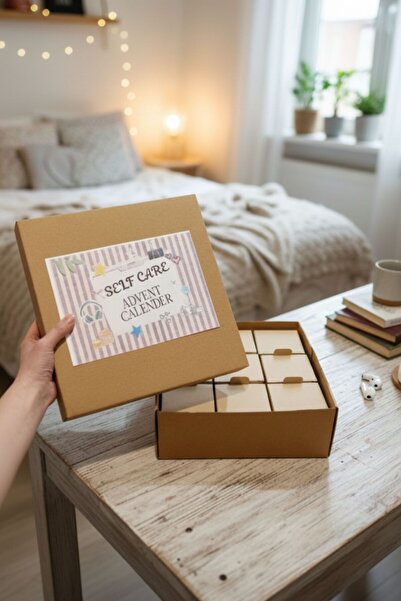 AryaSanatKırtasiye DIY Self Care Advent Calendar | 9'lu Set + 37 Sticker + 12...