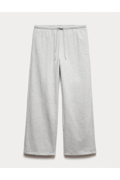 Marks & Spencer Pamuk Karışımlı Geniş Paça Pantolon