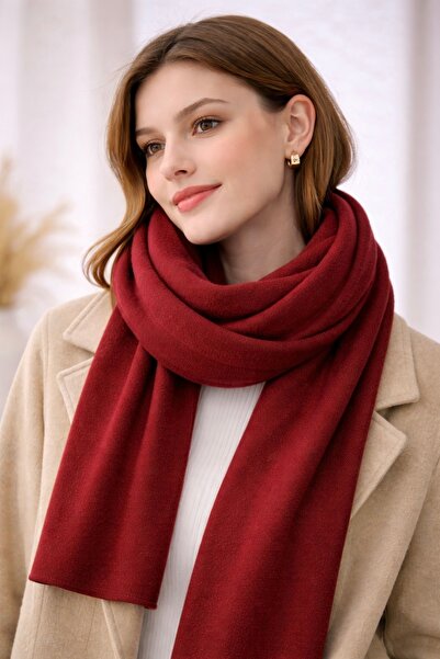 Noi Belis Women's Puffy Soft Textured Knitwear Scarf Aw25At0002