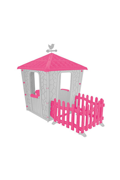 PİLSAN Çitli Taş Ev (Gri/Pembe)