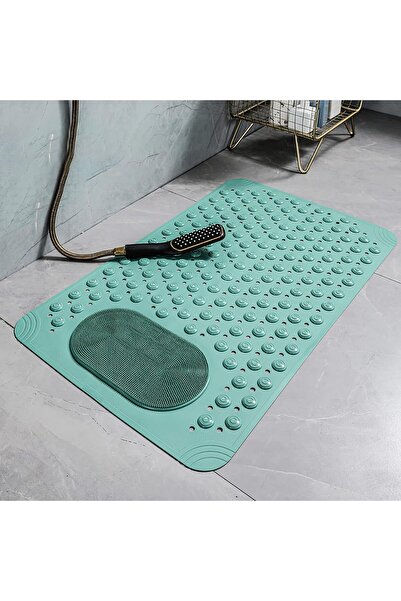 Zippi Non-Slip Bath and Shower Mat – 70x36 cm, with Suction Cups, Drainage an...