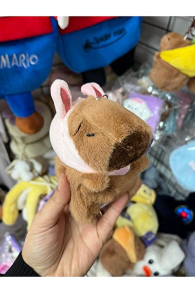 EyER Shoping Giant Size Vip Quality Capy Bara Hat with Detachable Keychain Pink