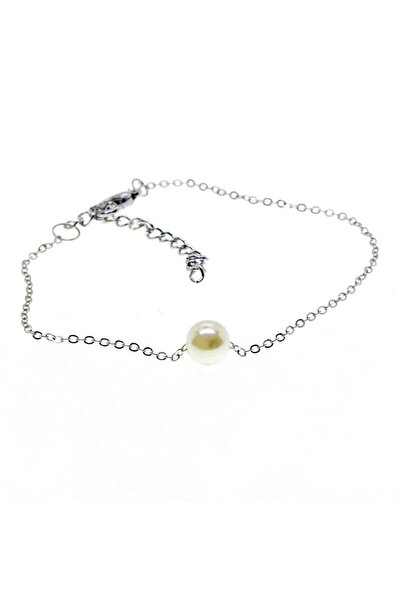 NKIE JEWELS سوار مجوهرات من سلسلة Sf باللون الفضي مع اللؤلؤ - 2873