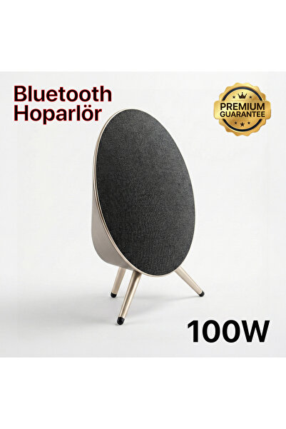 4 Berry Kablosuz Hoparlör RGB 100W Taşınabilir Speaker UF2 - Siyah