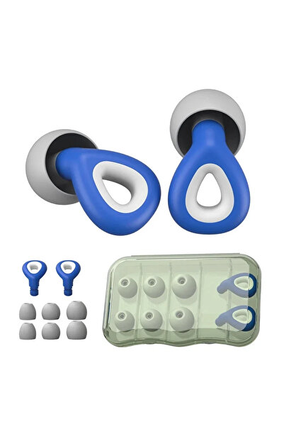 Choice سدادات أذن زرقاء مقاومة للماء ومضادة للضوضاء للنوم والسباحة، Tapones P...