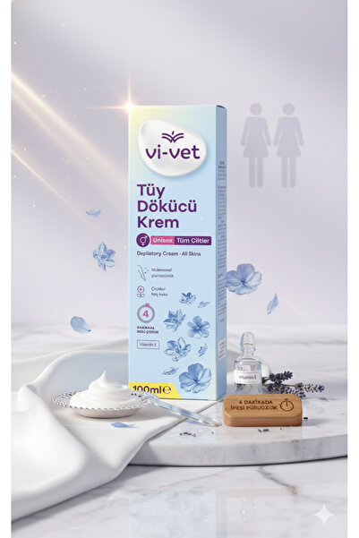 Vi-vet كريم إزالة الشعر للجنسين برائحة الزهور 100 مل