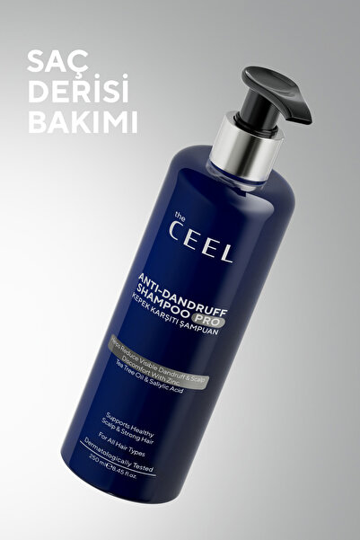 The Ceel Kepek Karşıtı ve Saç Derisi Bakımına Yardımcı Şampuan Zinc, Salisilik Asit ve Çay Ağacı Yağı 250 ML